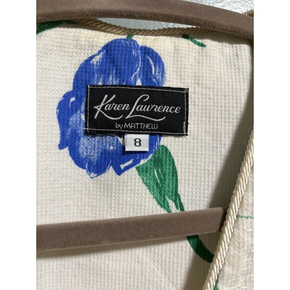 VTG Sequin Jacket Union Tag Sz 8 flowers Retro Elegant Festive Glam - Picture 10 of 10